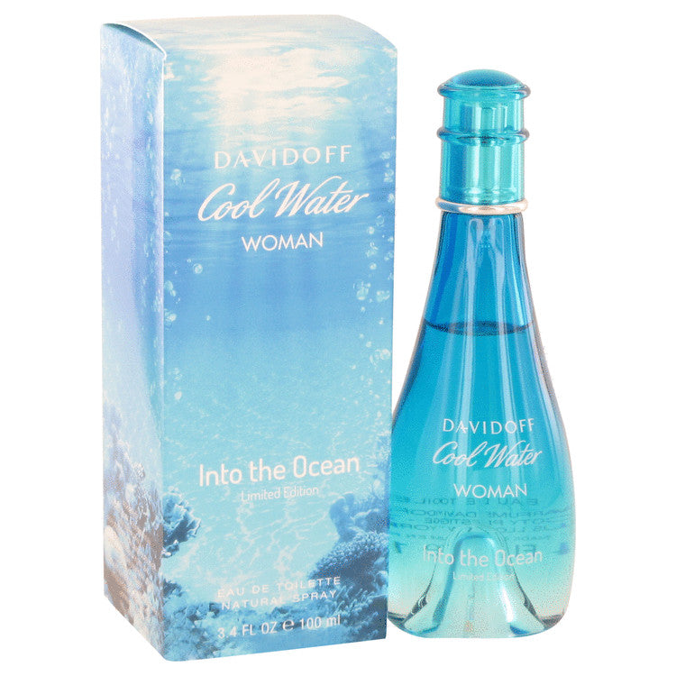 Cool Water Into The Ocean by Davidoff Eau De Toilette Spray 3.4 oz for Women Default Title Beauty & Fragrance - Tophatter Daily Deals