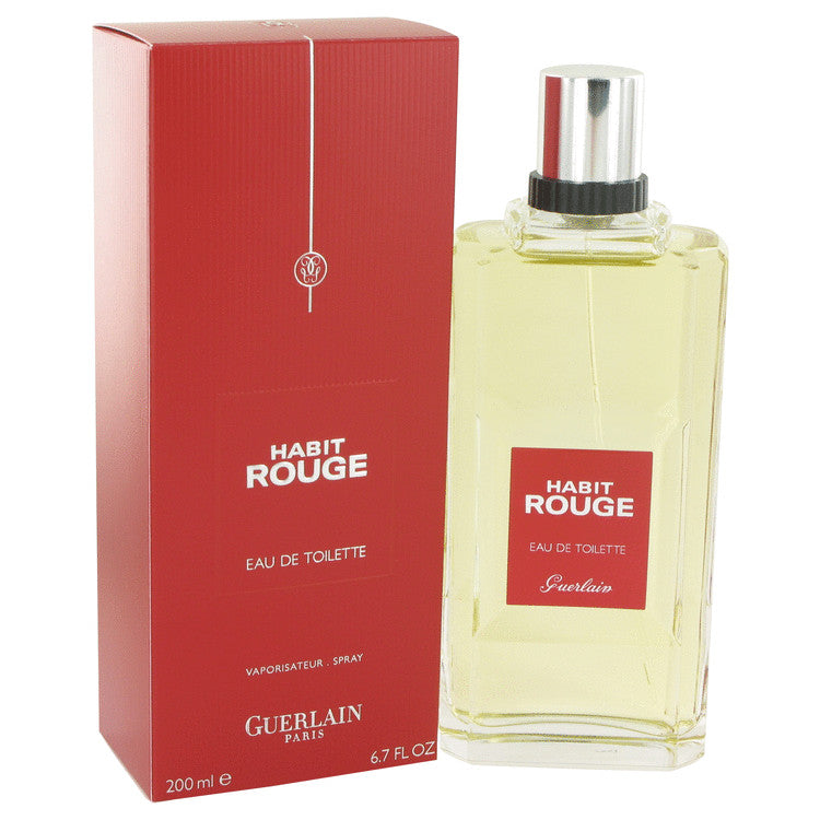 HABIT ROUGE by Guerlain Eau De Toilette Spray 6.8 oz for Men Default Title Beauty & Fragrance - Tophatter Daily Deals