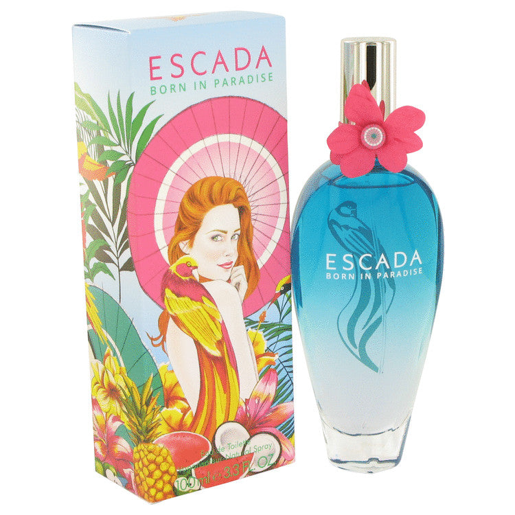 Escada Born In Paradise by Escada Eau De Toilette Spray (Limited Edition) 3.3 oz for Women Default Title Beauty & Fragrance - Tophatter Daily Deals