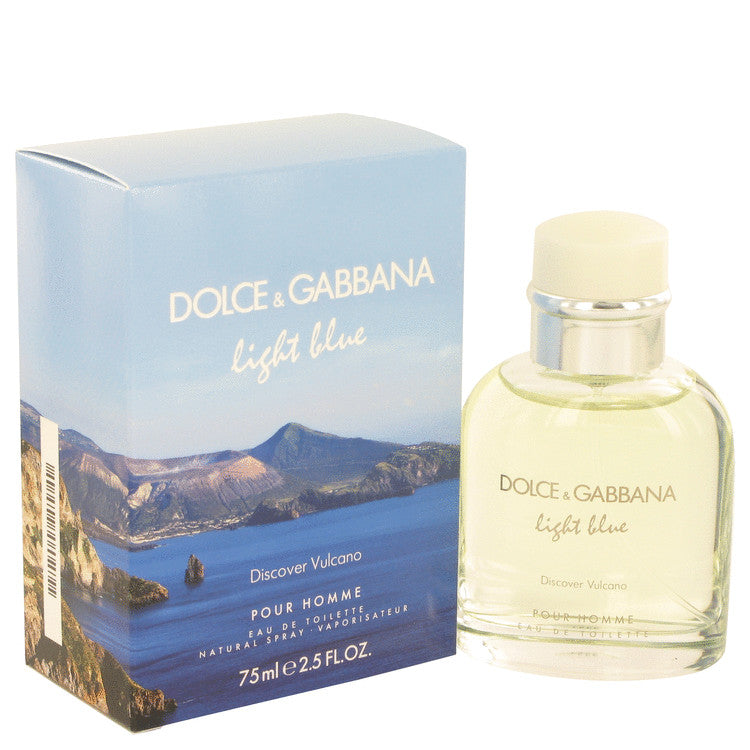 Light Blue Discover Vulcano by Dolce & Gabbana Eau De Toilette Spray 2.5 oz for Men Default Title Beauty & Fragrance - Tophatter Daily Deals