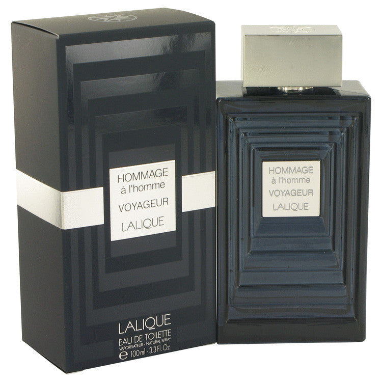 Hommage A L'homme Voyageur by Lalique Eau De Toilette Spray 3.3 oz for Men Default Title Beauty & Fragrance - Tophatter Daily Deals