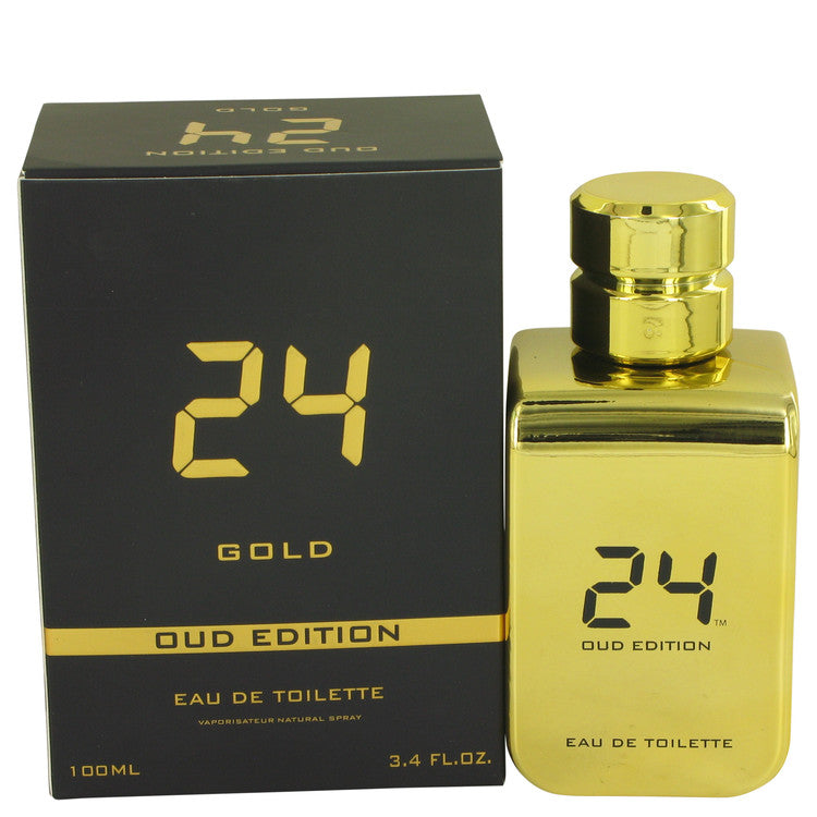 24 Gold Oud Edition by ScentStory Eau De Toilette Concentree Spray (Unisex) 3.4 oz for Men Default Title Beauty & Fragrance - Tophatter Daily Deals