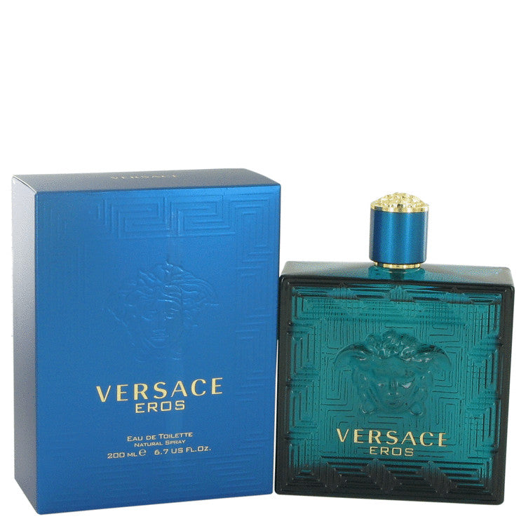 Versace Eros by Versace Eau De Toilette Spray 6.7 oz for Men Default Title Beauty & Fragrance - Tophatter Daily Deals