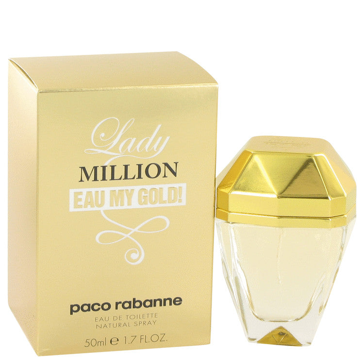 Lady Million Eau My Gold by Paco Rabanne Eau De Toilette Spray 1.7 oz for Women Default Title Beauty & Fragrance - Tophatter Daily Deals