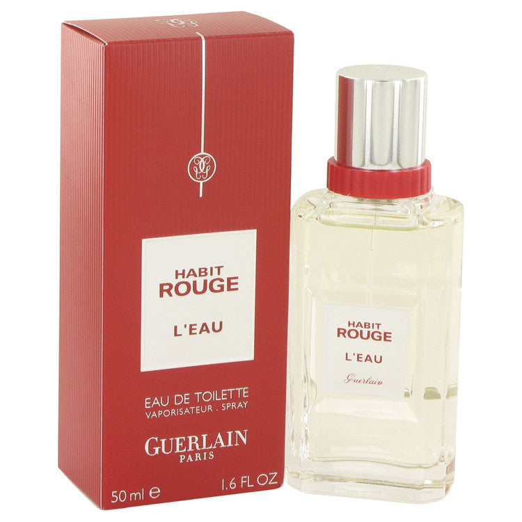 Habit Rouge L'eau by Guerlain Eau De Toilette Spray 1.6 oz for Men Default Title Beauty & Fragrance - Tophatter Daily Deals