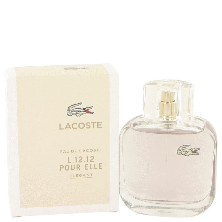 Lacoste Eau De Lacoste L.12.12 Elegant by Lacoste Eau De Toilette Spray 3 oz for Women Default Title Beauty & Fragrance - Tophatter Daily Deals