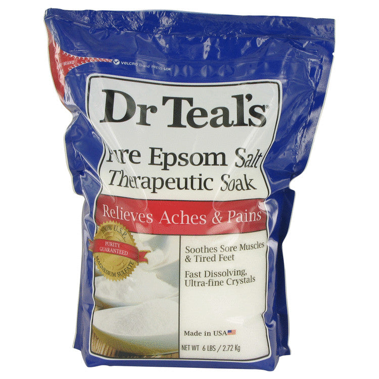 Dr Teal's Pure Epsom Salt Therapeutic Soak by Dr Teal's Soothes Sore Muscles & Tired Feet Fast Dissolving Ultra-fine crystals 96 oz for Women Default Title Beauty & Fragrance - Tophatter Daily Deals