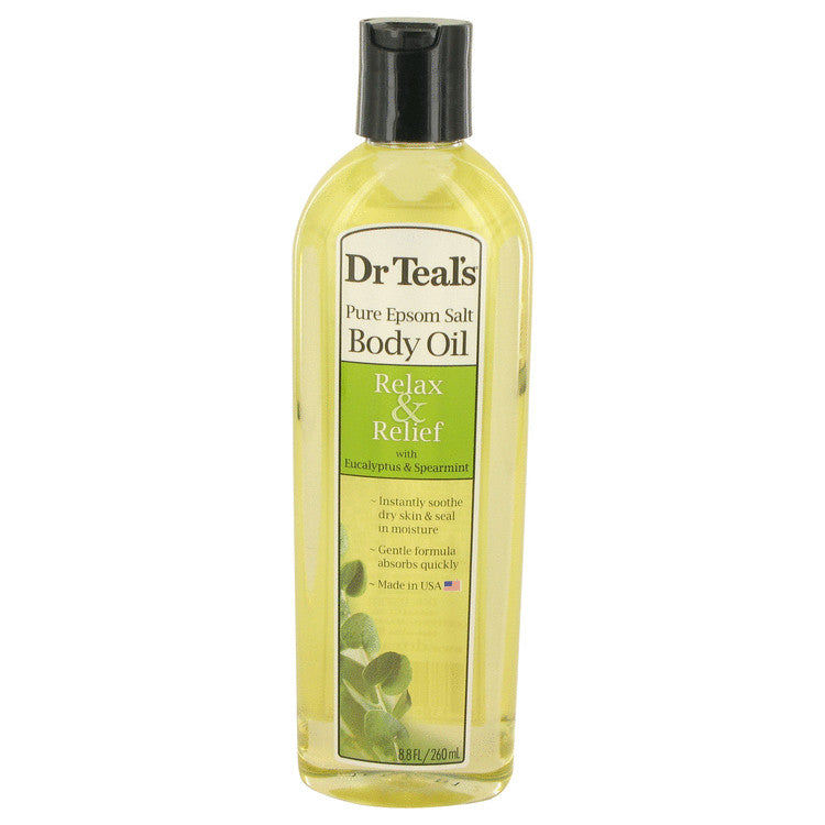Dr Teal's Bath Additive Eucalyptus Oil by Dr Teal's Pure Epson Salt Body Oil Relax & Relief with Eucalyptus & Spearmint 8.8 oz for Women Default Title Beauty & Fragrance - Tophatter Daily Deals