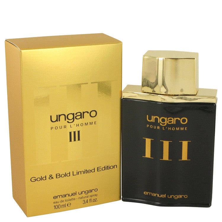 UNGARO III by Ungaro Eau De Toilette spray (Gold & Bold Limited Edition) 3.4 oz for Men Default Title Beauty & Fragrance - Tophatter Daily Deals