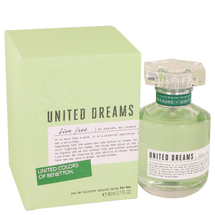 United Dreams Live Free by Benetton Eau De Toilette Spray 2.7 oz for Women Default Title Beauty & Fragrance - Tophatter Daily Deals