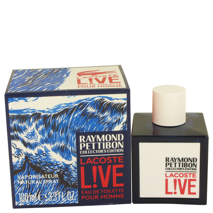 Lacoste Live by Lacoste Eau DE Toilette Spray (Limited Edition Raymond Pettibon Bottle) 3.4 oz for Men Default Title Beauty & Fragrance - Tophatter Daily Deals