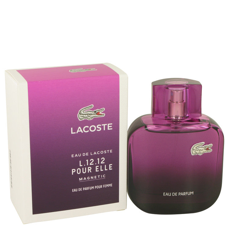 Lacoste Eau De Lacoste L.12.12 Magnetic by Lacoste Eau De Parfum Spray 2.7 oz for Women Default Title Beauty & Fragrance - Tophatter Daily Deals
