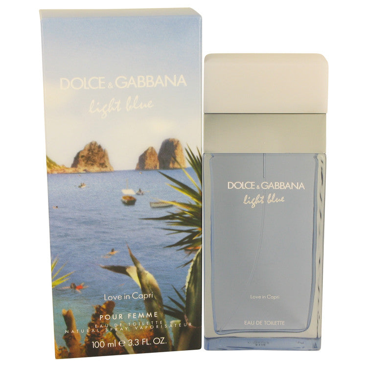 Light Blue Love in Capri by Dolce & Gabbana Eau De Toilette Spray 3.4 oz for Women Default Title Beauty & Fragrance - Tophatter Daily Deals