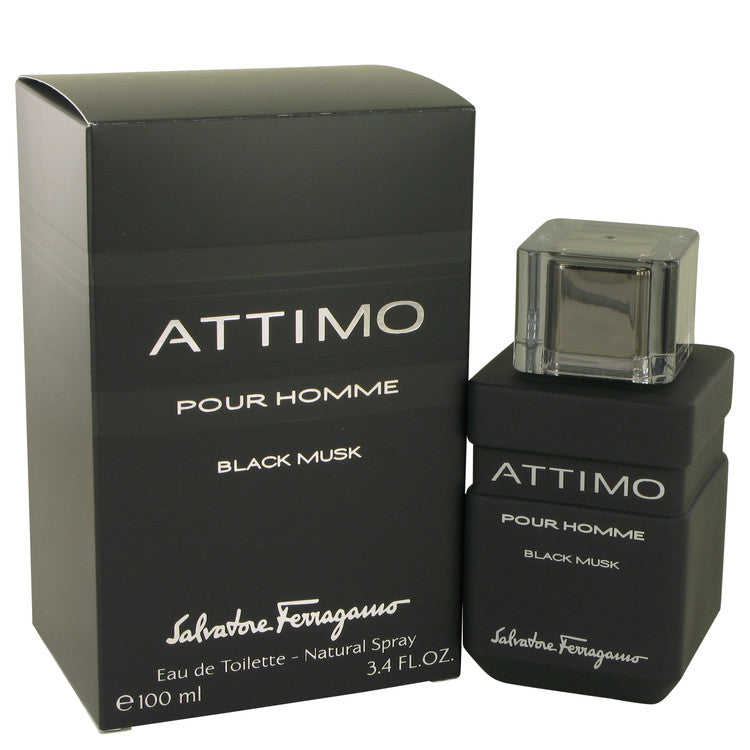 Attimo Black Musk by Salvatore Ferragamo Eau De Toilette Spray 3.4 oz for Men Default Title Beauty & Fragrance - Tophatter Daily Deals