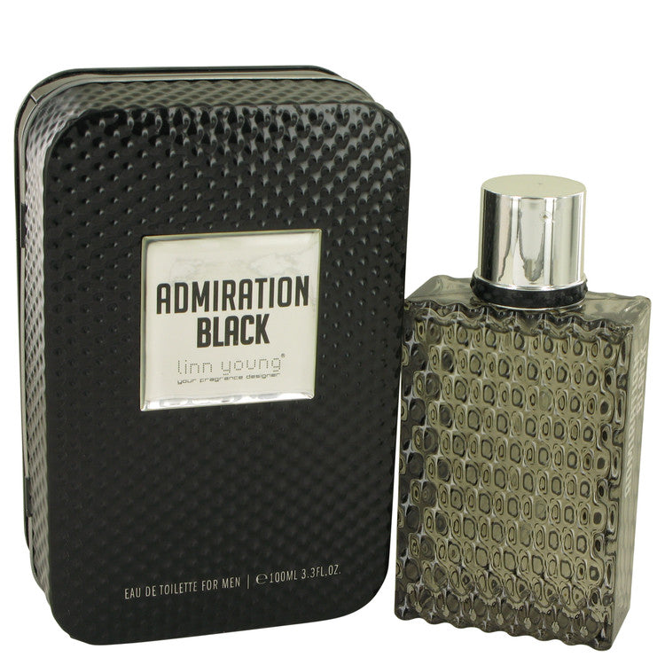 Admiration Black by Linn Young Eau De Toilette Spray 3.3 oz for Men Default Title Beauty & Fragrance - Tophatter Daily Deals