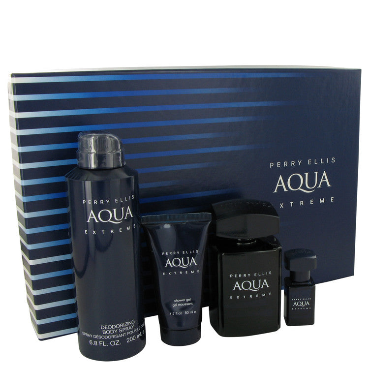 Perry Ellis Aqua Extreme by Perry Ellis Gift Set -- for Men Default Title Beauty & Fragrance - Tophatter Daily Deals