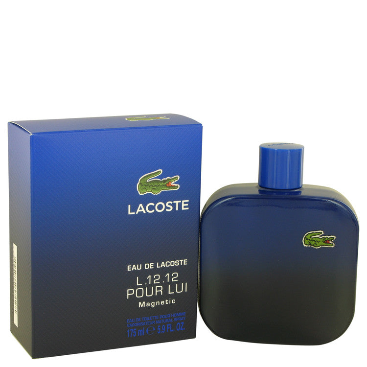 Lacoste Eau De Lacoste L.12.12 Magnetic by Lacoste Eau De Toilette Spray 5.9 oz for Men Default Title Beauty & Fragrance - Tophatter Daily Deals