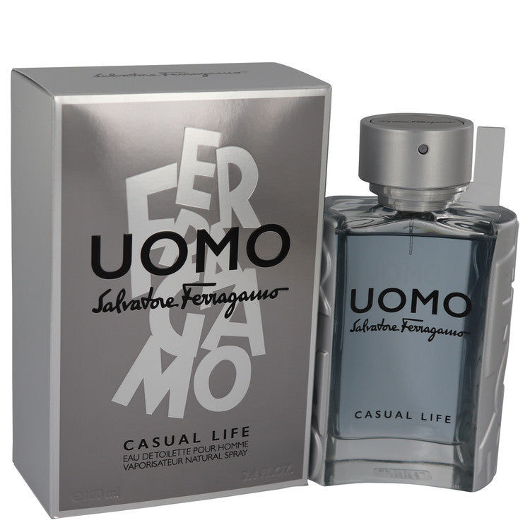 Salvatore Ferragamo Uomo Casual Life by Salvatore Ferragamo Eau De Toilette Spray 3.4 oz for Men Default Title Beauty & Fragrance - Tophatter Daily Deals