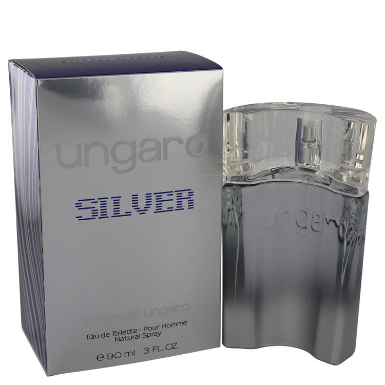 Ungaro Silver by Ungaro Eau De Toilette Spray 3 oz for Men Default Title Beauty & Fragrance - Tophatter Daily Deals