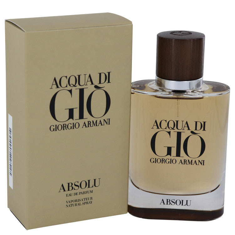Acqua Di Gio Absolu by Giorgio Armani Eau De Parfum Spray 2.5 oz for Men Default Title Beauty & Fragrance - Tophatter Daily Deals