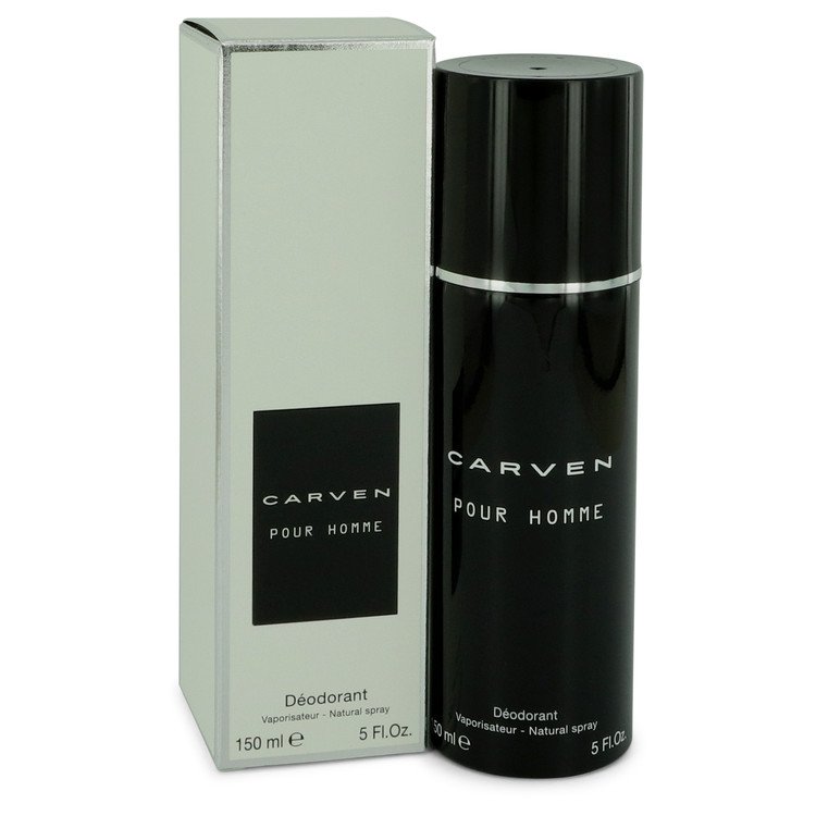 Carven Pour Homme by Carven Deodorant Spray 5 oz for Men Default Title Beauty & Fragrance - Tophatter Daily Deals