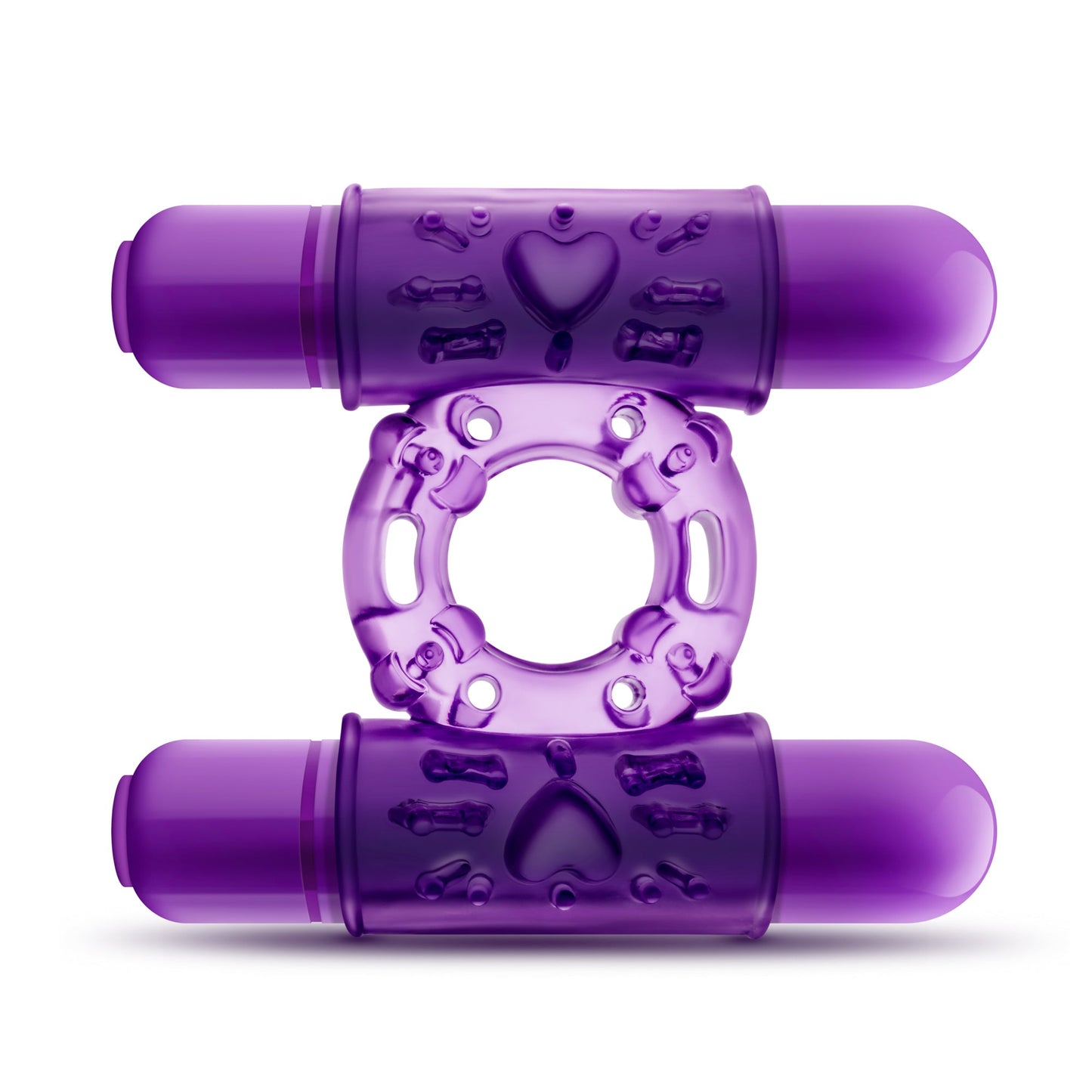 Play With Me Double Play – Dual Vibrating Cock Ring > Cock Ring > Vibrating - Tophatter Daily Deals