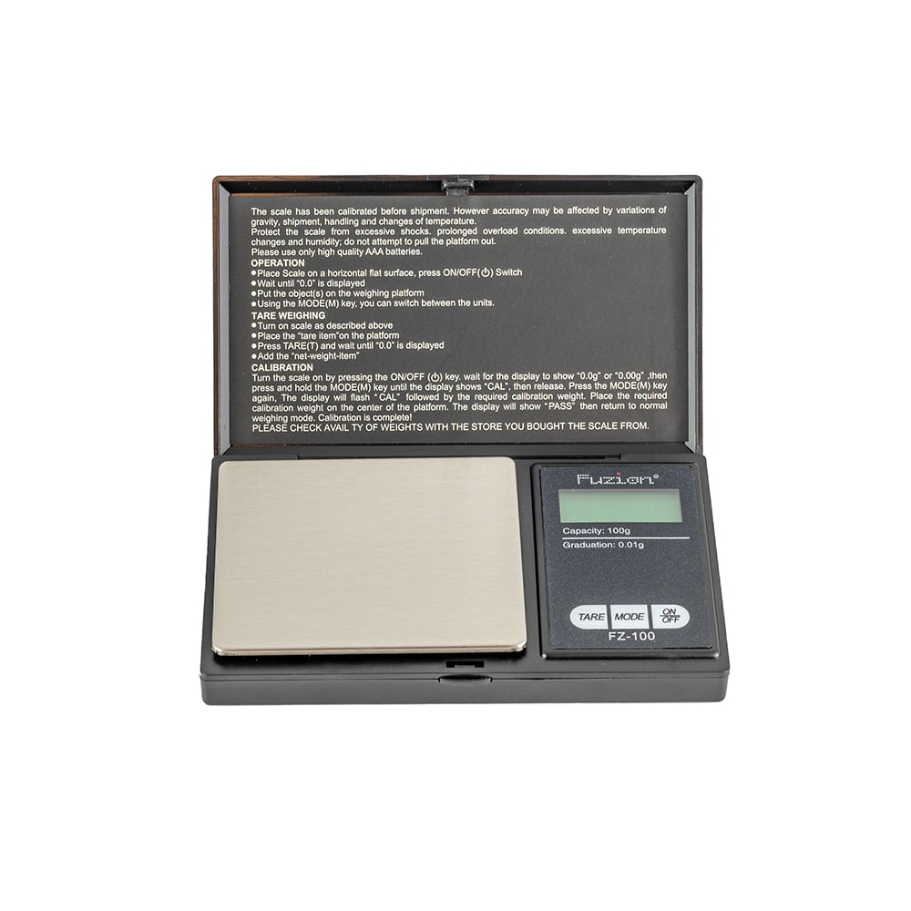 Fuzion Professional Digital Pocket Scale 100g x 0.01g - TOPHATTER'S ARMORY DEALS Collectible Weapons - Tophatter Daily Deals