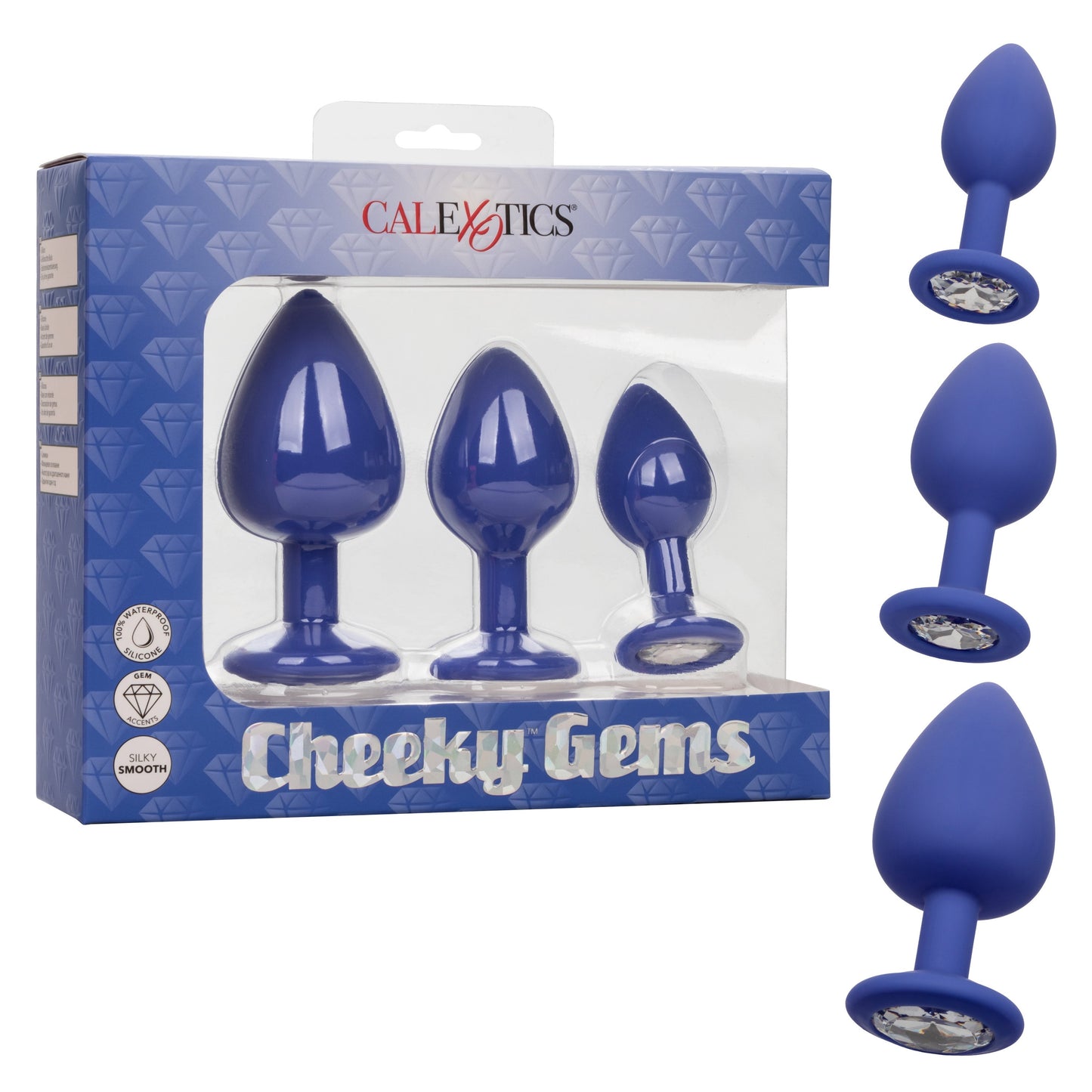 Cheeky Gems – Anal Training Kit with Three Graduated Anal Plugs > Anal Range > Butt Plug Kits - Tophatter Daily Deals