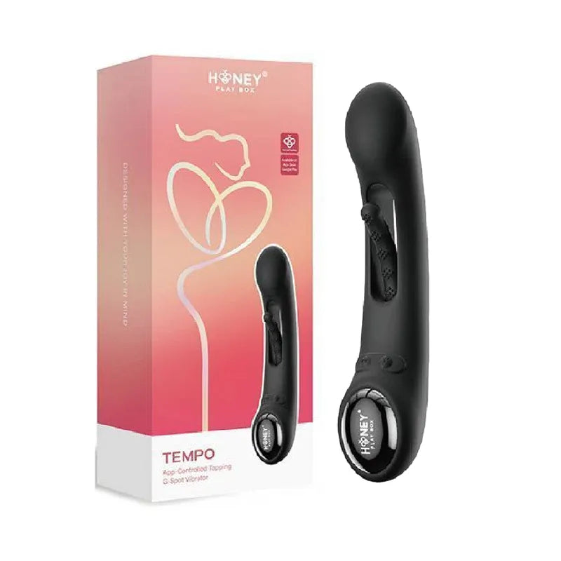 Tempo (Black) – App-Controlled G-Spot Vibrator with Tapping and Vibrating Modes > Vibrators > G-Spot - Tophatter Daily Deals