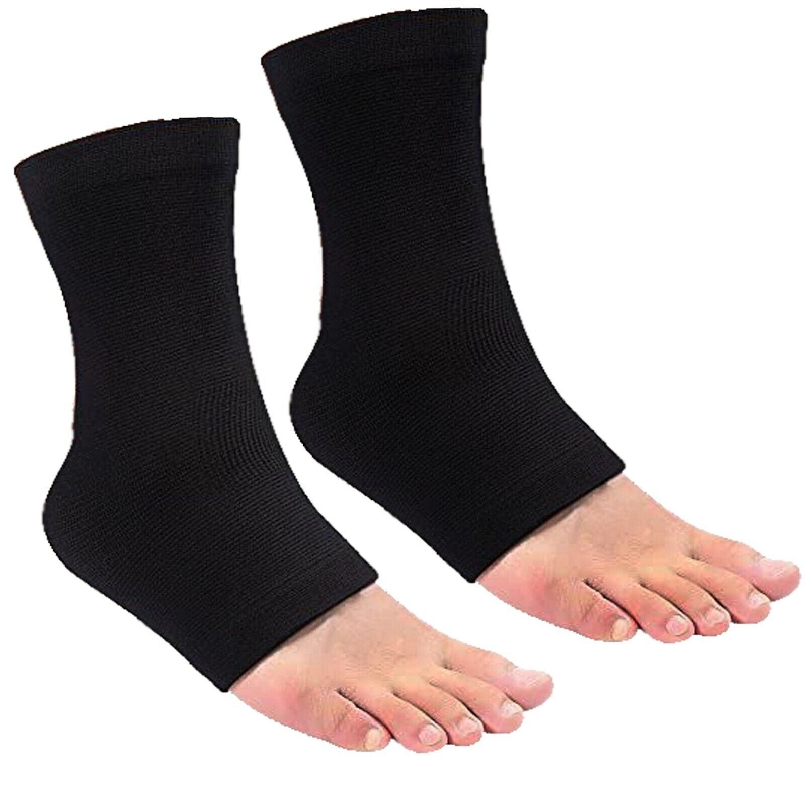 Best Socks for Plantar Fasciitis UK - 2x Compression Socks Fit Foot Arch Pain Relief Support Pair Black Exercise & Fitness - Tophatter Daily Deals