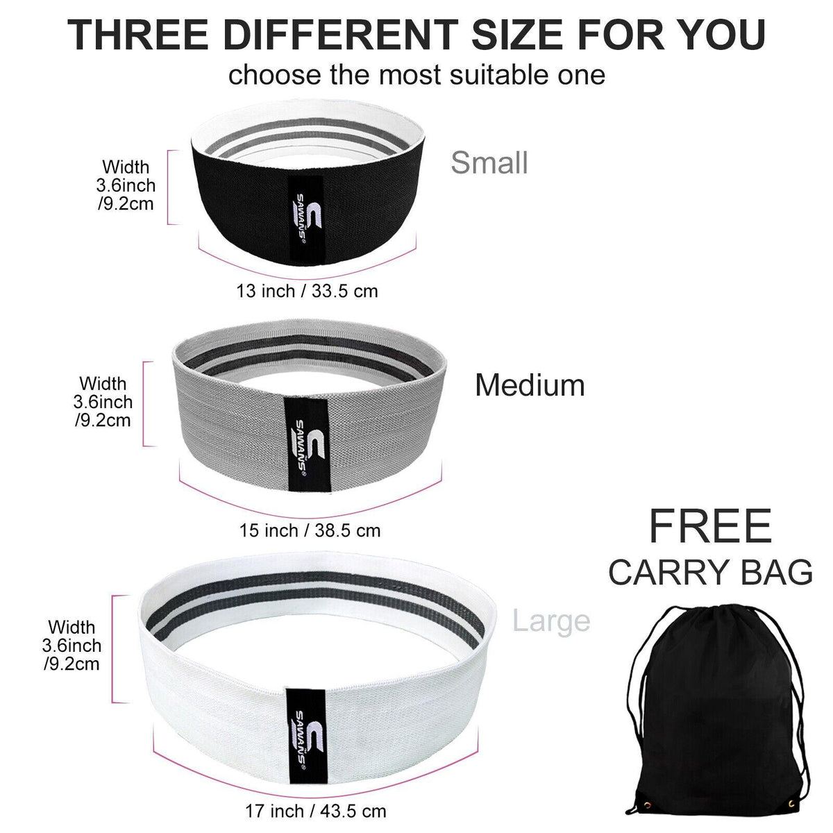 Stretchy Band for Exercise - Thigh Bands for Workout, Hip Band Workout For Men & Women Resistance Band Yoga Exercise Band Booty Band Yoga - Tophatter Daily Deals