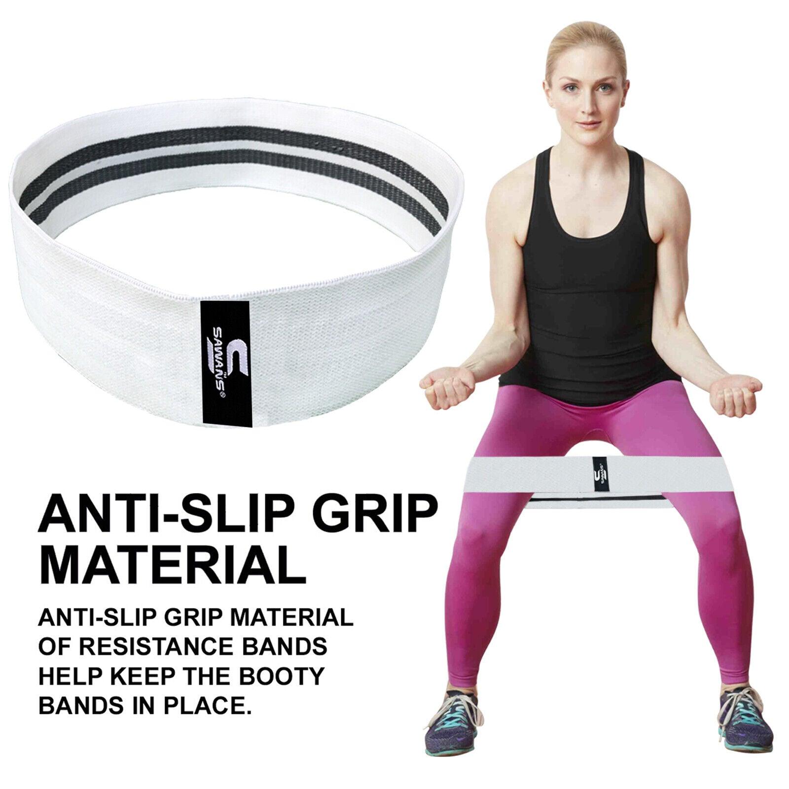 Stretchy Band for Exercise - Thigh Bands for Workout, Hip Band Workout For Men & Women Resistance Band Yoga Exercise Band Booty Band White Yoga - Tophatter Daily Deals