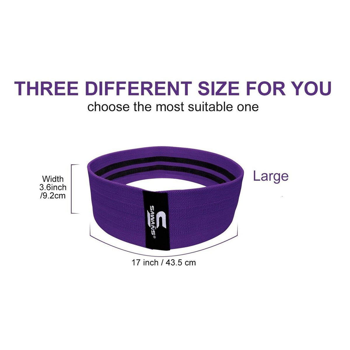 Stretchy Band for Exercise - Thigh Bands for Workout, Hip Band Workout For Men & Women Resistance Band Yoga Exercise Band Booty Band Yoga - Tophatter Daily Deals