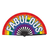 Fabulous Folding Fan with Colorful Rainbow Design > Clothes > Accessories - Tophatter Daily Deals