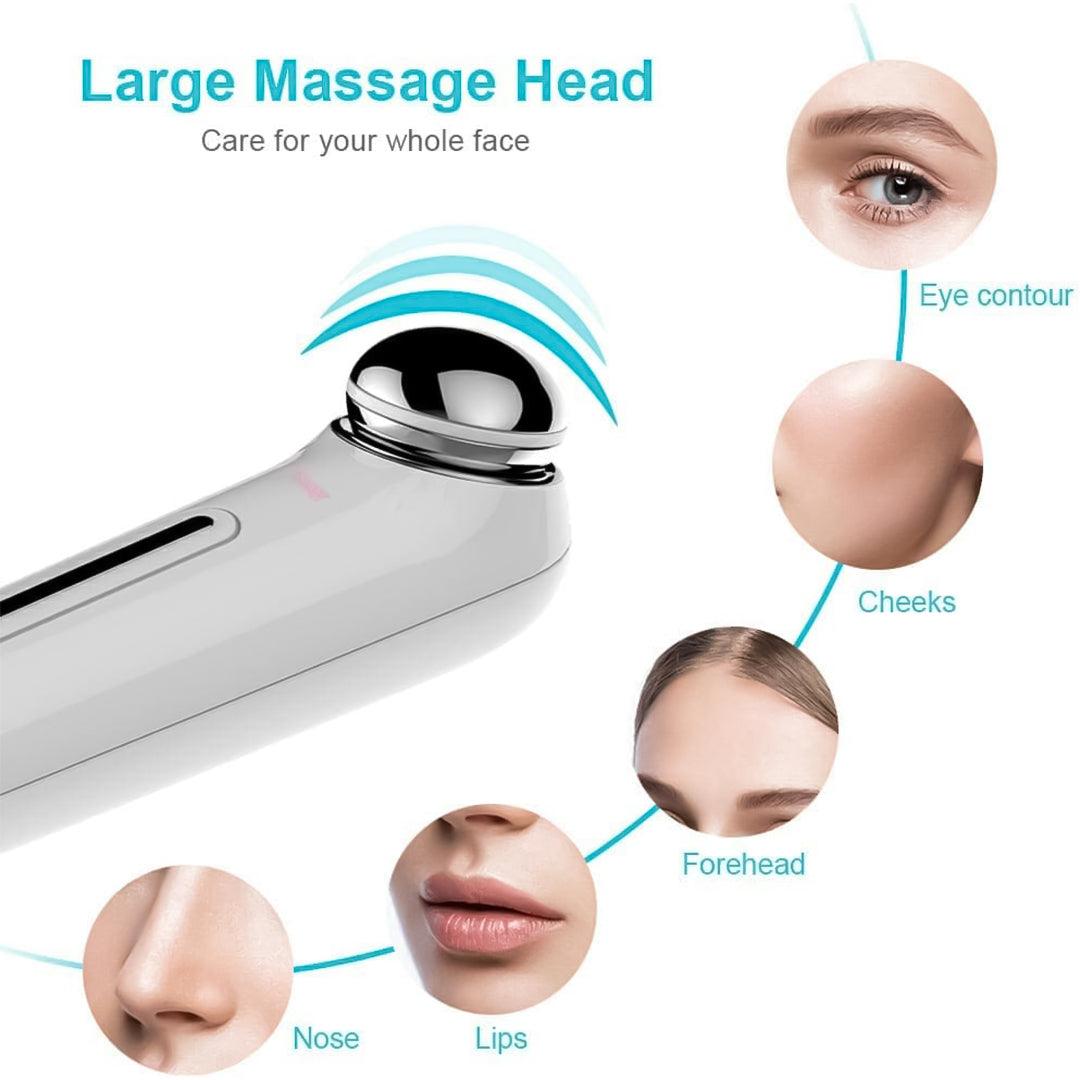 Heated Eye Wand - Pulse Facial Face Eye Massager Lift 3D Roller Electric Sonic Energy Rejuvenation Health & Beauty - Tophatter Daily Deals