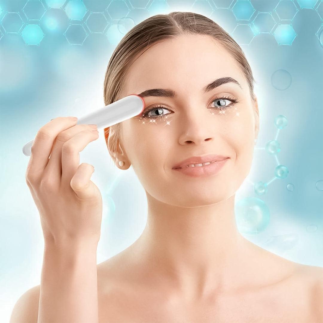 Heated Eye Wand - Pulse Facial Face Eye Massager Lift 3D Roller Electric Sonic Energy Rejuvenation Health & Beauty - Tophatter Daily Deals