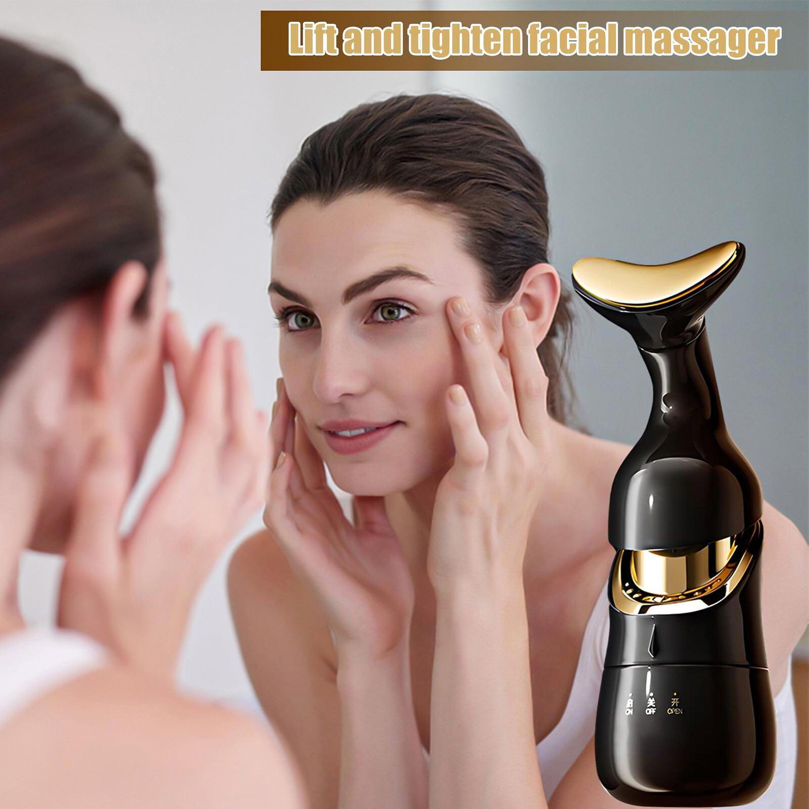 Anti Ageing Devices - Face Massager Electric Facial LED Beauty Neck Face Lifting Anti Aging Care Women | Electric Facial Beauty Kit for Women Personal Care - Tophatter Daily Deals