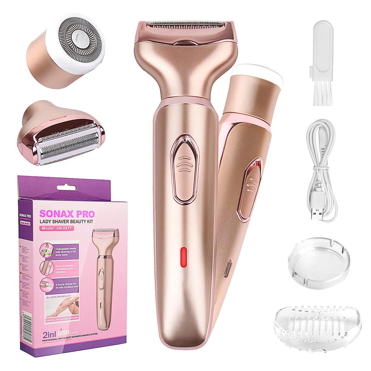 Ladies Shavers UK - Cordless Electric Lady Shaver Women Epilator Painless Razor Face Bikini Trimmer Health & Beauty - Tophatter Daily Deals