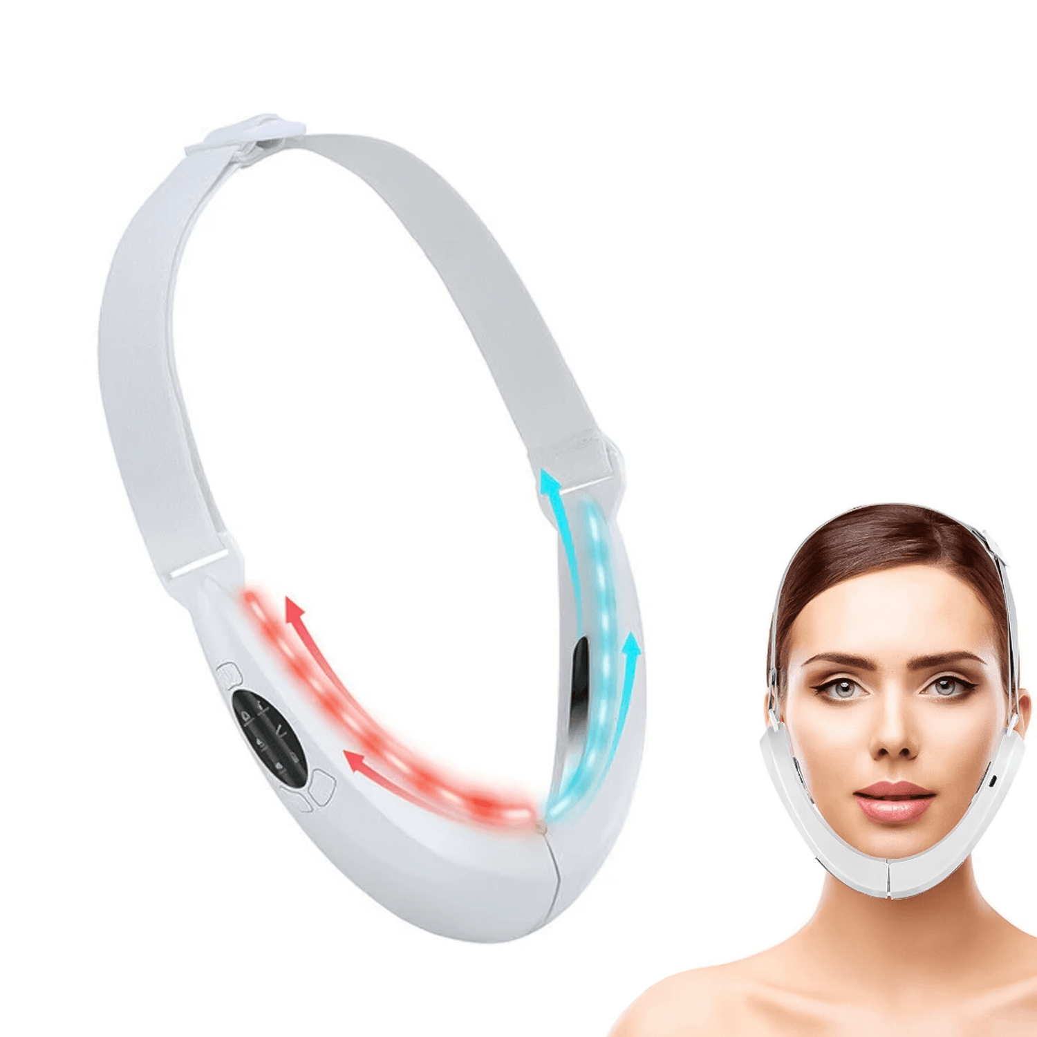 Double Chin Massager - Electric V-Face Shaping Massage Face Lifting Slim Double Chin Removal Machine Health & Beauty - Tophatter Daily Deals