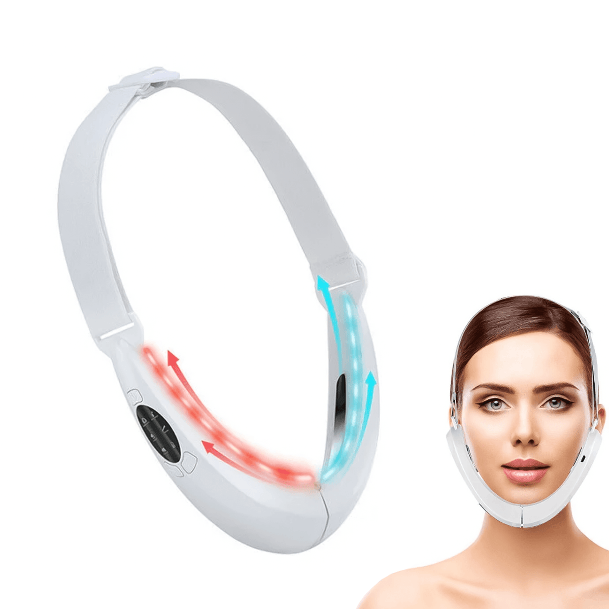 Double Chin Massager - Electric V-Face Shaping Massage Face Lifting Slim Double Chin Removal Machine Health & Beauty - Tophatter Daily Deals