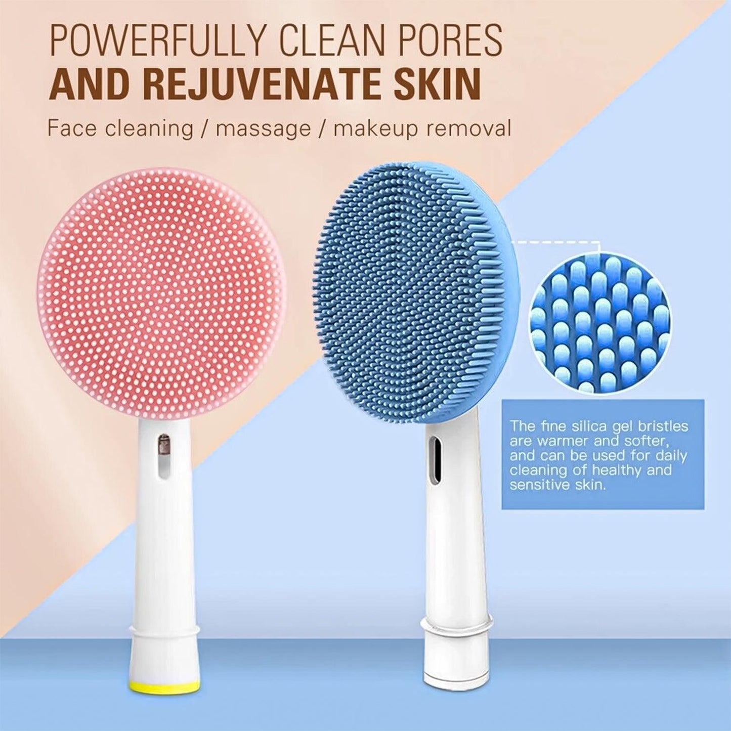 Best Facial Cleansing Brush UK - Electric Face Cleansing Brush Apparel & Accessories - Tophatter Daily Deals