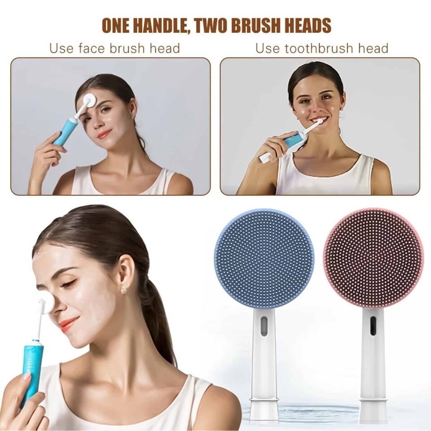 Best Facial Cleansing Brush UK - Electric Face Cleansing Brush Apparel & Accessories - Tophatter Daily Deals