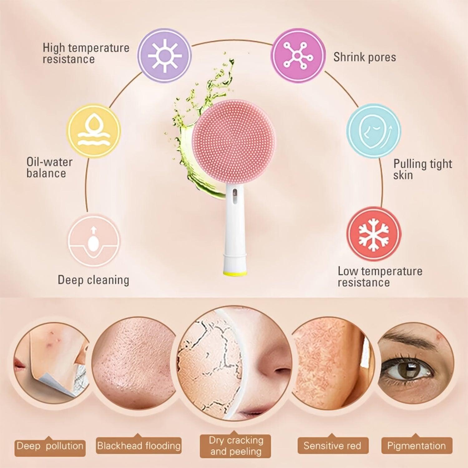 Best Facial Cleansing Brush UK - Electric Face Cleansing Brush Apparel & Accessories - Tophatter Daily Deals