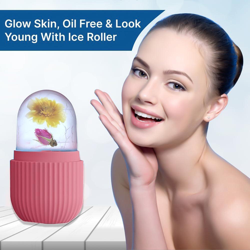 Ice Facial Roller - Silicone Facial Cube for Eyes Neck Massage Remove Dark Circle | ICE FACE ROLLER , Ice Facial Massager Skin Care Beauty Tool Eye Health & Beauty - Tophatter Daily Deals