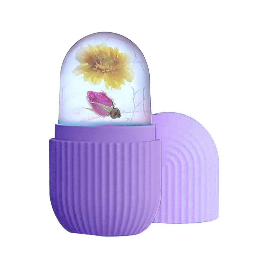 Ice Facial Roller - Silicone Facial Cube for Eyes Neck Massage Remove Dark Circle | ICE FACE ROLLER , Ice Facial Massager Skin Care Beauty Tool Eye Purple Health & Beauty - Tophatter Daily Deals