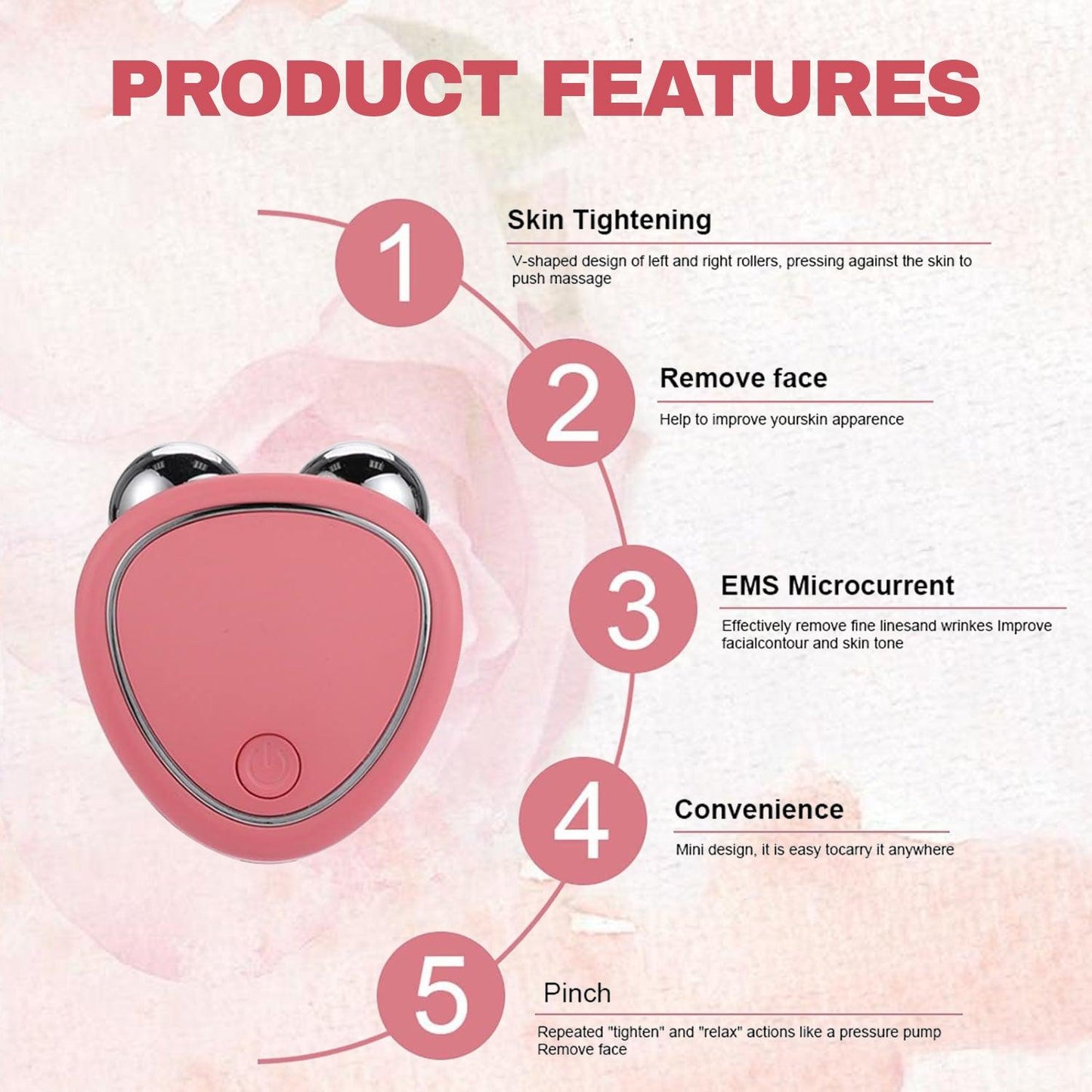 Best Microcurrent Face Device - EMS Face Skin Facial Beauty Machine Tightening Lifting Tools Health & Beauty - Tophatter Daily Deals