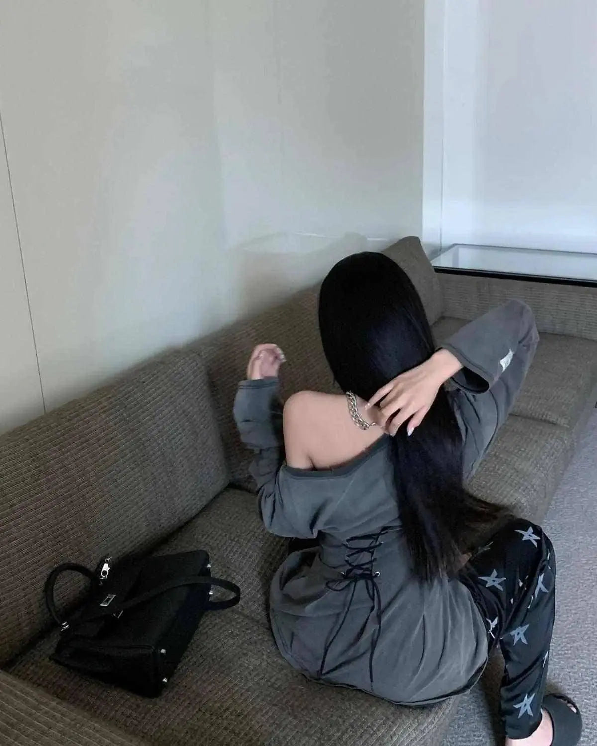 Fairycore Grunge Corset Dress Long Sleeve Women Aesthetic Y2k Fairy Goth Clothes Kawaii Bandage Bodycon Dresses Spring Autumn - Tophatter Daily Deals