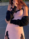 Fairycore Y2K Pink Dress Women Sexy E-Girl Lace Patchwork clothing - Tophatter Daily Deals