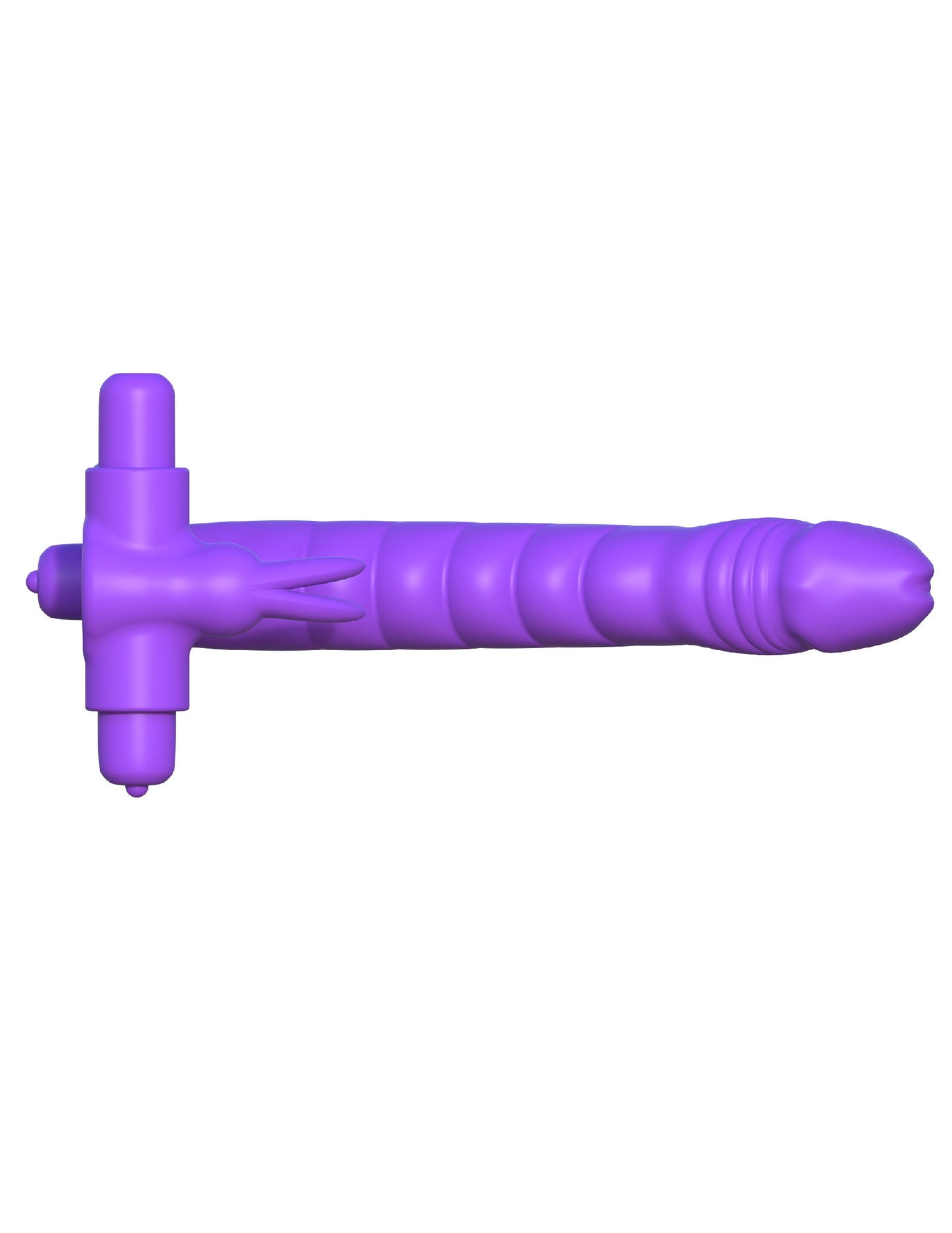 Fantasy Silicone Double Penetrator Rabbit Cockring in Purple > Cock Ring > Single - Tophatter Daily Deals