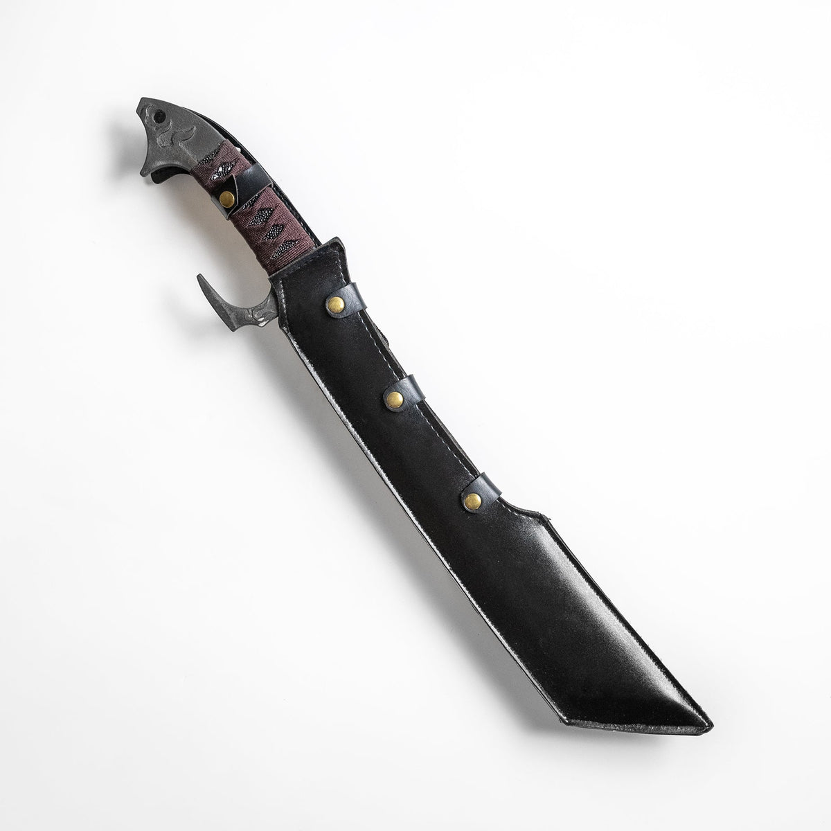 Fire and Steel - Fantasy Flame Demon Cleaver - Tophatter Daily Deals